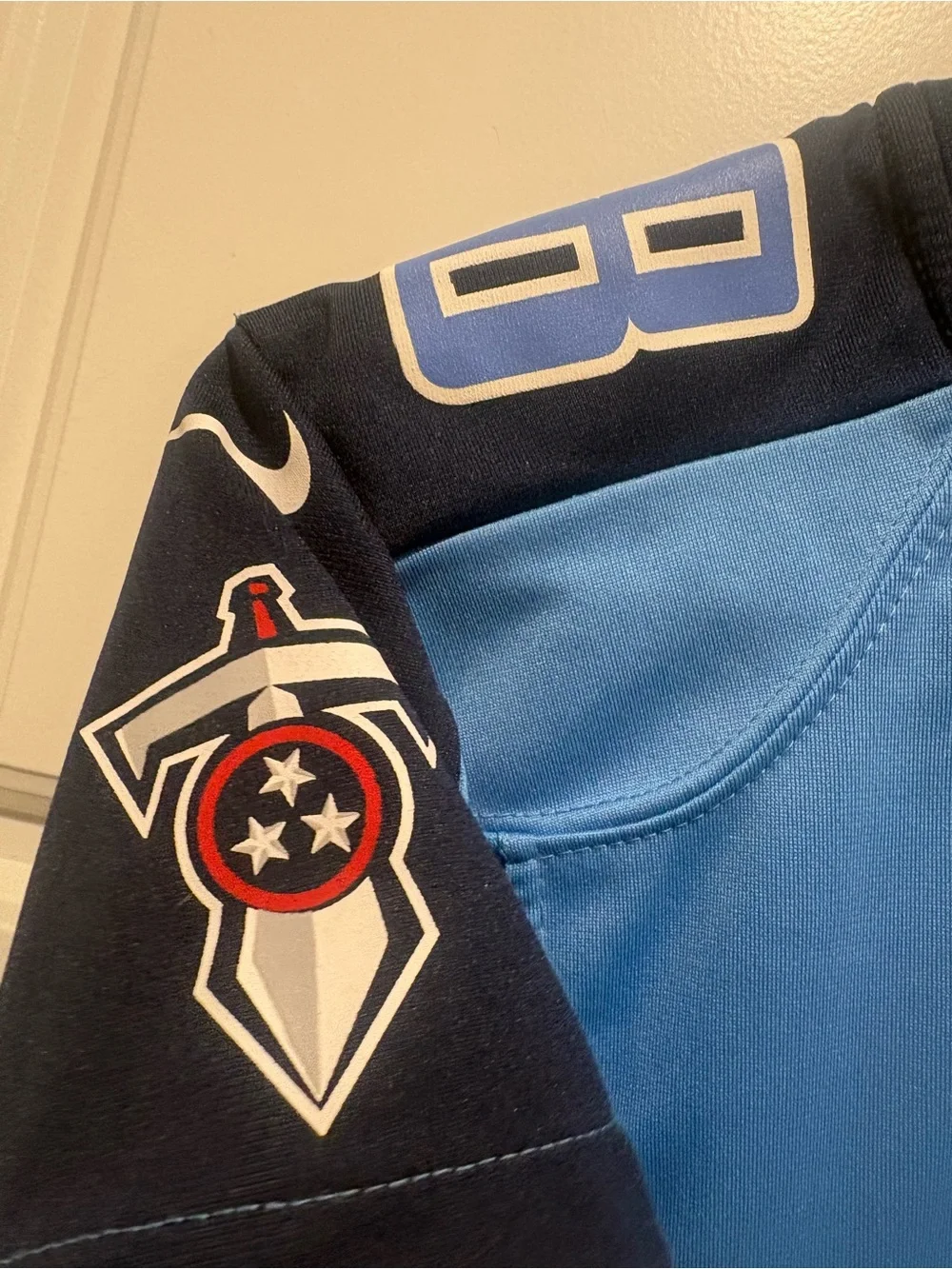 Youth Marcus Mariota Tennessee Titans On Field Blue Jersey #8 Size Youth Small
